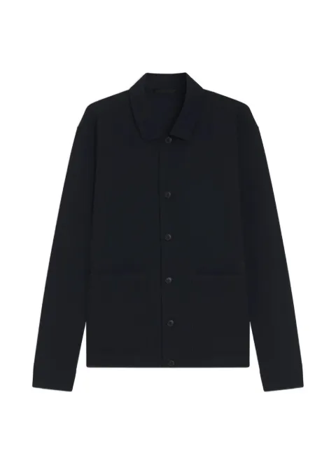 BOSS textured-finish patch-pocket jacket Blue 50567722