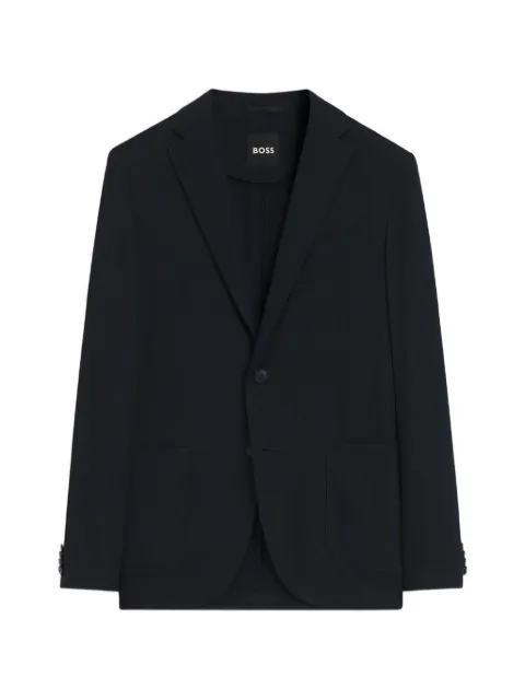 BOSS single-breasted blazer Blue 50567723
