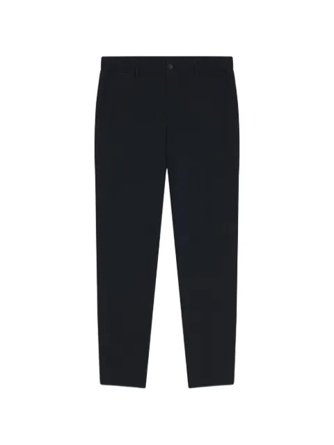 BOSS textured-finish belt-loop trousers Blue 50567731