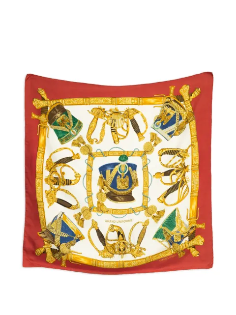 Hermès Pre-Owned 1985 Grand Uniforme silk scarf Red 15016513