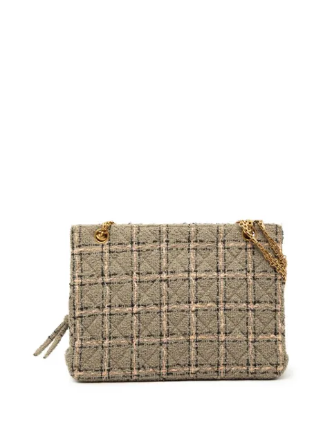 CHANEL Pre-Owned 1994-1996 Multicolor Tweed and Leather Quadrato Box shoulder bag Neutrals NIMCYQT8H2SP3JD2