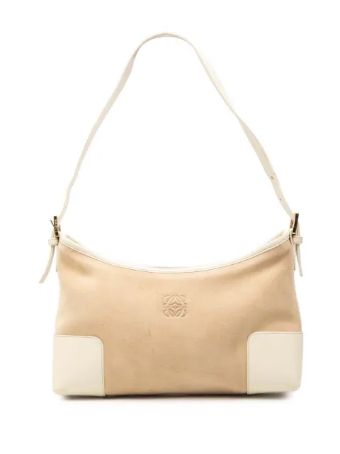 Loewe Pre-Owned 2003 Suede Anagram shoulder bag Brown KIJ5TSMUHMG7LXZJ