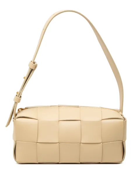 Bottega Veneta Pre-Owned 2012-2026 Small Nappa Intrecciato Brick Cassette shoulder bag Brown I9T8TY4TQ5M7IYZ4