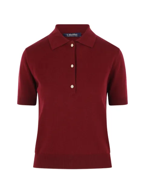 'S Max Mara knit polo shirt Red 2629366051600007F002