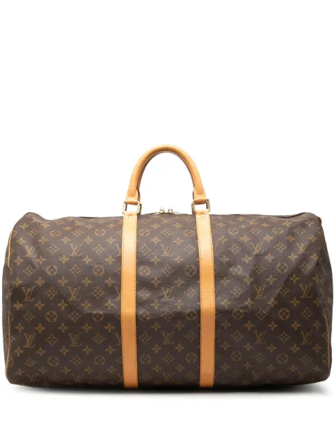 Louis Vuitton Pre-Owned 1997 Monogram Keepall 55 travel bag Brown 9B7BBAOZOSJR7EGG