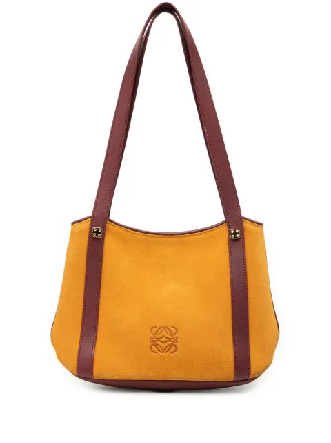 Loewe Pre-Owned 2012 Suede Anagram shoulder bag Yellow 9RHPOAWCIXU41IG5