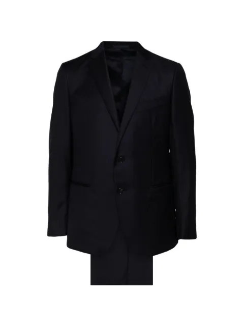 Caruso notched-lapel single-breasted suit Blue MUS1JM201FPE0B560190