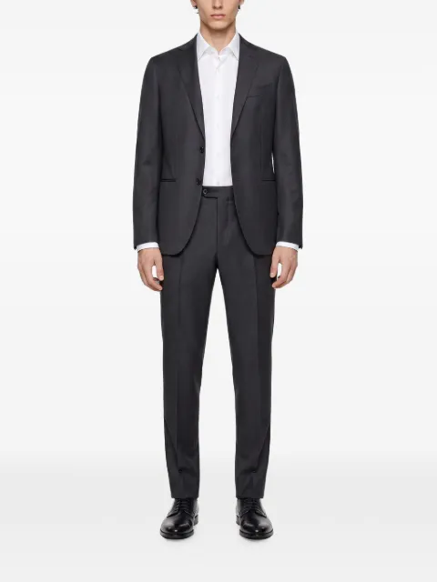 Caruso single-breasted pressed-crease suit Grey MUS1JM201FPEB56