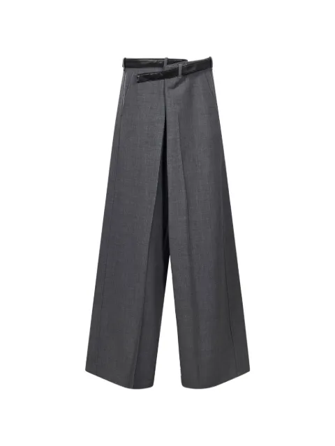 DARKPARK Gaia belted palazzo pants Grey WTR105FAW82