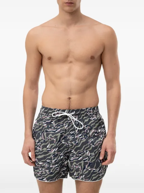 HUGO printed drawstring swim shorts Grey 50533795