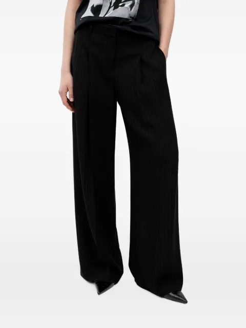 BOSS pinstripe wide-leg trousers Black 50554101