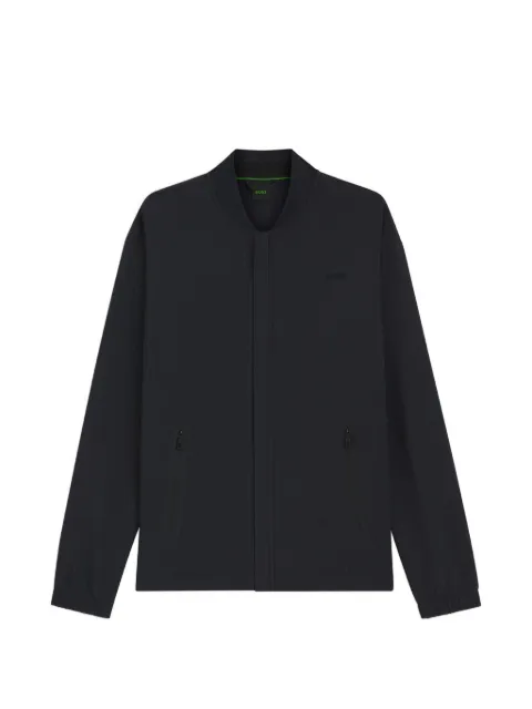 BOSS Terrace check-pattern bomber jacket Blue 50558484