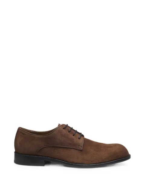 BOSS suede lace-up shoes Brown 50563099