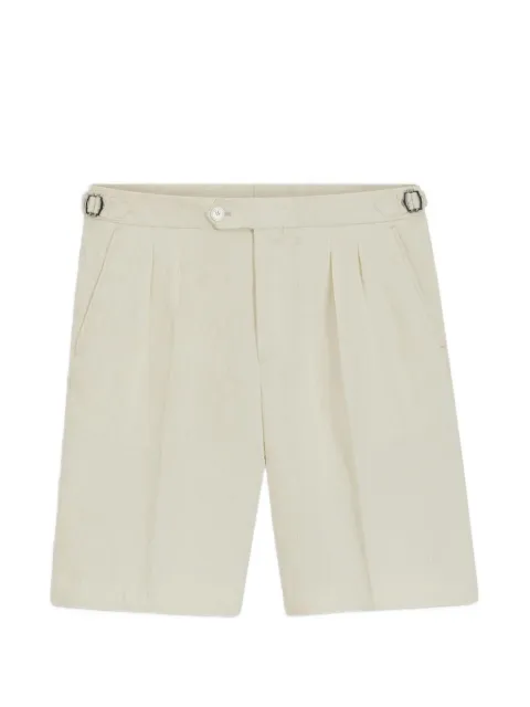 BOSS pleated side-adjuster shorts Neutrals 50561858