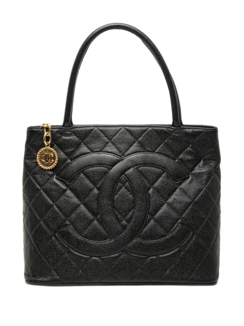 CHANEL Pre-Owned 2003-2004 Caviar Medallion tote bag Black B7QN0H2TXKNSE858