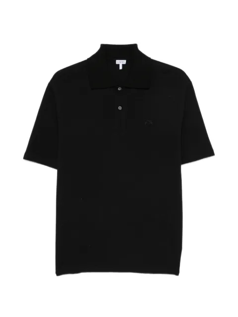 LOEWE Anagram-embroidered polo shirt Black H526Y23J36