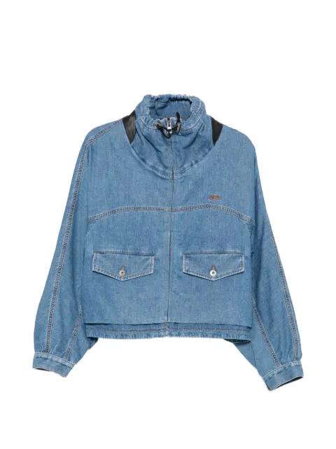 LOEWE Anagram-embroidered denim jacket Blue S359Y50XAM