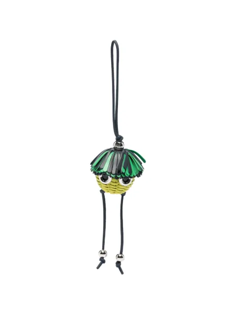 LOEWE apple-puppet bag charm Green COTC232X10