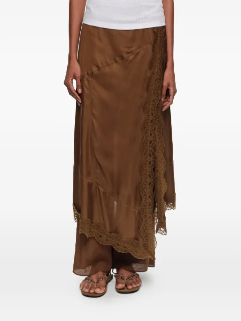BIMBA Y LOLA brown textured skort Brown 261BR6066