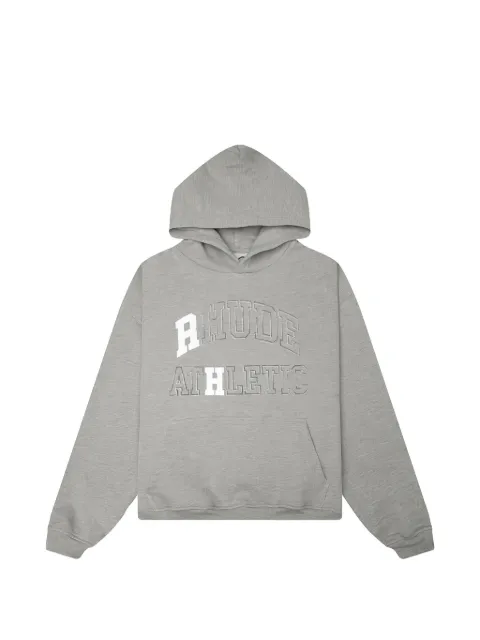 RHUDE Athletic logo-embroidered hoodie Grey RHPS26HO021036012