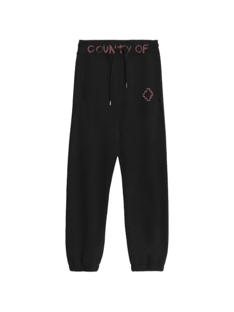 COUNTY OF MILAN logo-detail track pants Black S6CMMAFP090