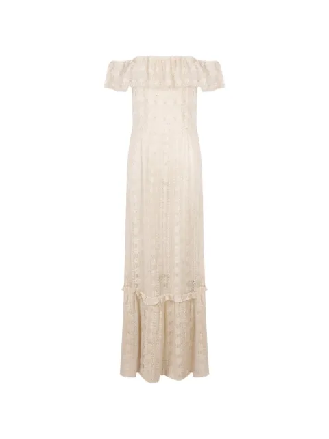 Antik Batik Dolly lace-panelled maxi dress Neutrals DOLLY1SUN