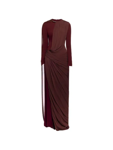 CHATS BY C.DAM Sahra draped gown Red CV393SAHRA