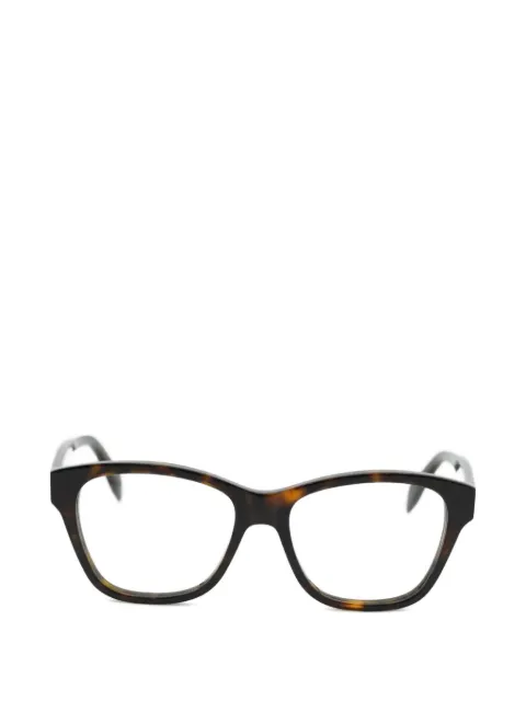 Alexander McQueen Eyewear square-frame tortoiseshell-effect glasses Brown AM0306O002