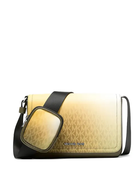 Michael Kors small Cooper Ombré Signature print messenger bag Neutrals 37F5LCOM6B