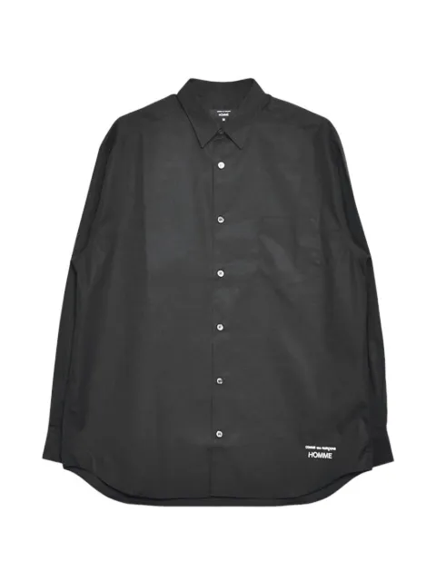 Comme des Garçons Homme logo-print chest-pocket shirt Black HQB102