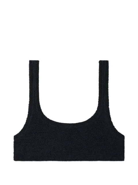MC2 Saint Barth Naima crinkled-finish bikini top Black NAIM00202901L