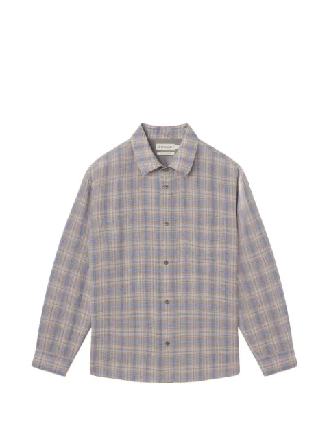 FRAME check-pattern long-sleeve shirt Neutrals MS26WSH005