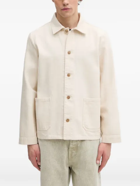 A.P.C. Kerlouan button-up patch-pocket jacket Neutrals COHGIH03205