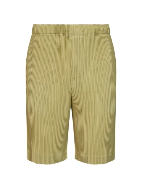 Homme Plissé Issey Miyake pleated shorts Green JF134