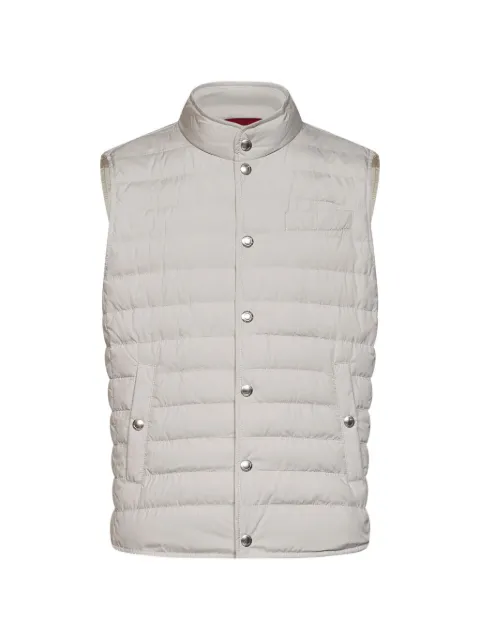 Brunello Cucinelli quilted padded gilet Grey MV4081711CCV68