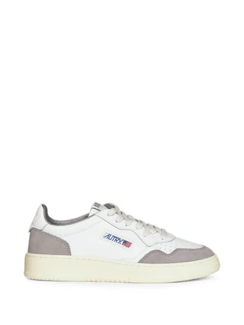 Autry Medalist calf suede-panelled sneakers White AULMFT15