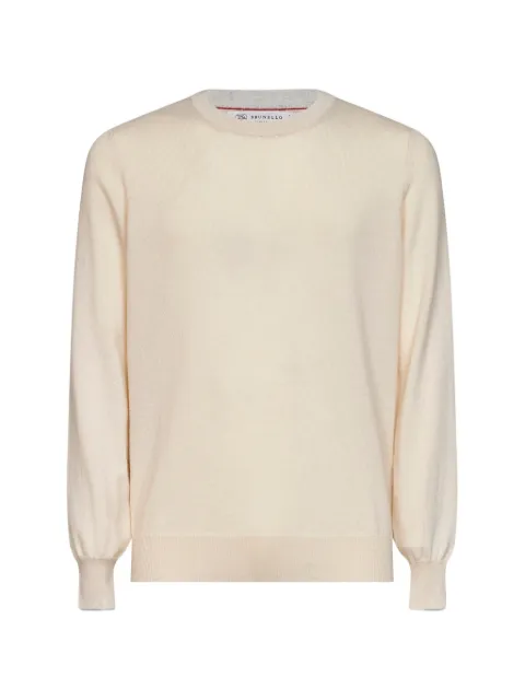 Brunello Cucinelli crew-neck cashmere sweater Neutrals M2200100CEP23