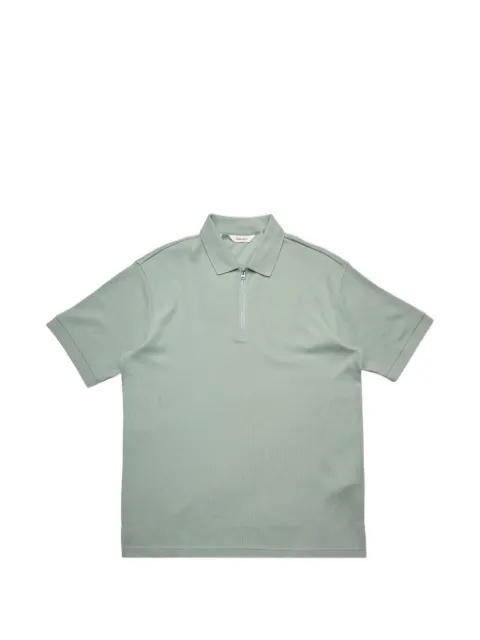 SELECTED Kristen half-zip knitted polo shirt Green 16101618