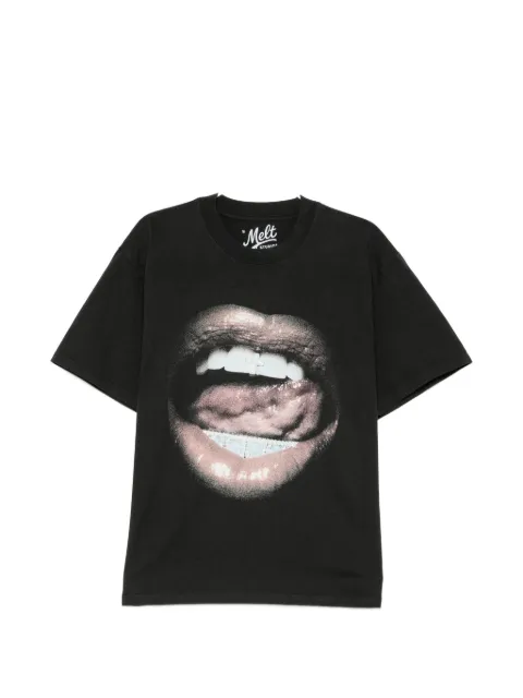 Melt graphic-print T-shirt Black MS5367BLACK1M