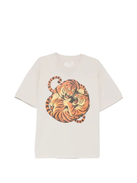 Melt cotton printed T-shirt Neutrals MS5365