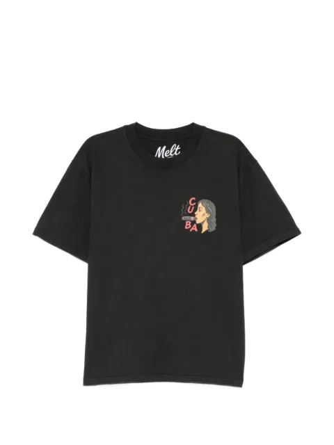 Melt graphic-printed T-shirt Black MS5368