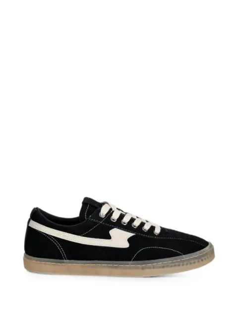 Stepney Workers Club S-Strike suede logo-patch sneakers Black YR02015