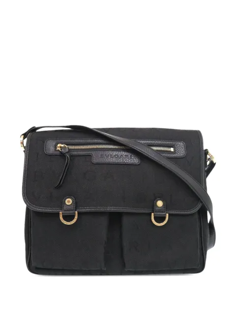 Bvlgari Pre-Owned 2000-2026 Logomania Canvas Messenger Bag crossbody bag Black VOCLJS6UOM830PZC