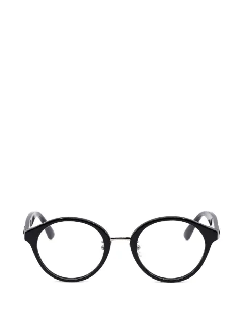 Jimmy Choo Eyewear round-frame glitter glasses Black JC197F0NS800