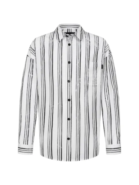 Juun.J vertical-stripe shirt White JC6364P51