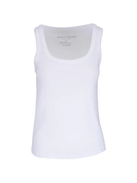 Majestic Filatures scoop-neck tank top White M296FDE225001