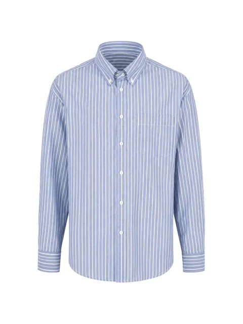 Paolo Pecora vertical-stripe button-down shirt Blue G2011522RD11