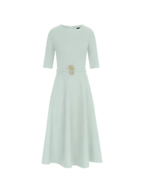 Oscar de la Renta pineapple-belt midi dress Green 26PN293DSWSLW