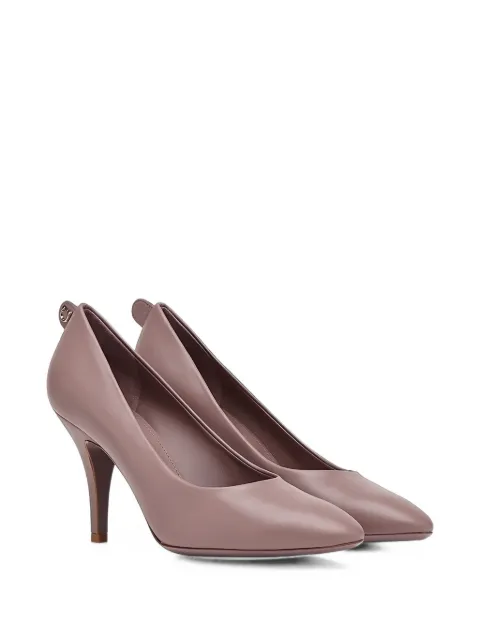Ferragamo almond-toe leather pumps Pink 732805