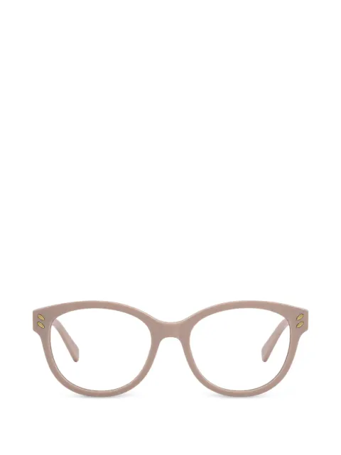 Stella McCartney Eyewear square-frame chain-link glasses Neutrals SC5000